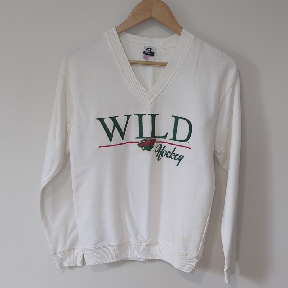 MN Wild White Lightweight Sweatshirt